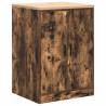 Garage Storage Cabinet Smoked Oak - Durable Pine 60x51x85 cm