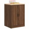 Garage Storage Cabinet Brown Oak Solid Wood - 60x51x85 cm