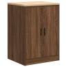 Garage Storage Cabinet Brown Oak Solid Wood - 60x51x85 cm