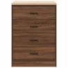 Garage Storage Cabinet Brown Oak - Solid Wood - 60x51x85 cm