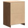 Garage Storage Cabinet Brown Oak - Solid Wood - 60x51x85 cm