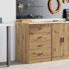 Garage Storage Cabinet Artisan Oak - Solid Wood, Durable & Spacious