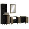 4 Piece Bathroom Furniture Set - Solid Wood Mango | HipoMarket