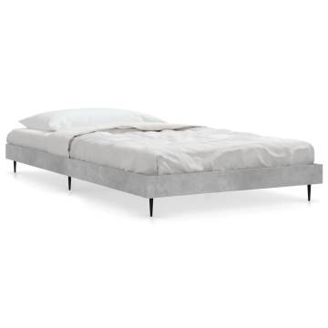 Concrete Grey Bed Frame 100x200 cm - Stylish & Durable