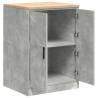 Garage Storage Cabinet Concrete Grey - Solid Wood Pine 60x51x85 cm