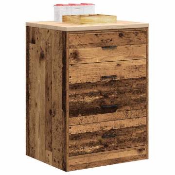 Garage Storage Cabinet Old Wood 60x51x85 cm | HipoMarket