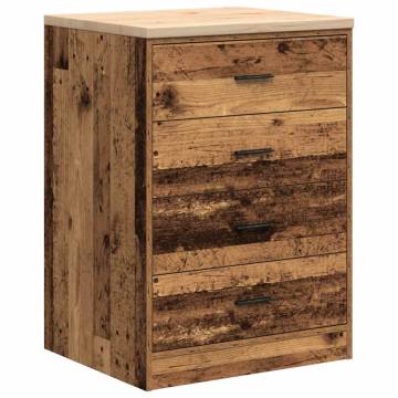 Garage Storage Cabinet Old Wood 60x51x85 cm | HipoMarket