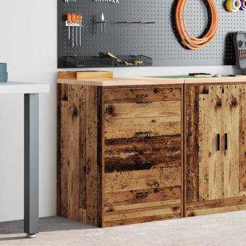 Garage Storage Cabinet Old Wood 60x51x85 cm | HipoMarket