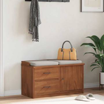 Hallway Bench SANDNES | Solid Pinewood | Storage & Style