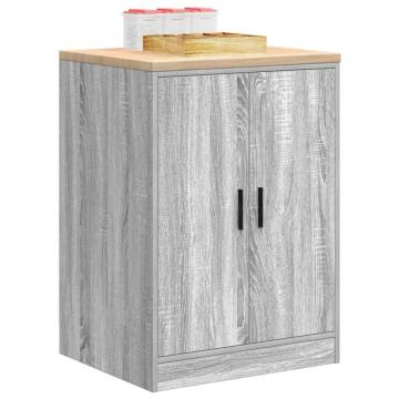 Garage Storage Cabinet Grey Sonoma - Durable & Stylish 60x51x85 cm