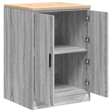 Garage Storage Cabinet Grey Sonoma - Durable & Stylish 60x51x85 cm