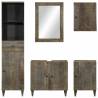 5 Piece Solid Wood Mango Bathroom Furniture Set - Stylish & Durable