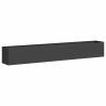 Stylish Black Planter 280x40x40 cm – Durable Cold-Rolled Steel