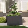 Stylish Black Steel Planter 120x80x80 cm for Outdoor Spaces