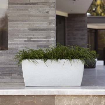 Capi Planter Arc Granite Rectangle 60x35x40 cm - Ivory