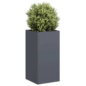 Stylish Anthracite Planter - 40x40x80 cm Cold-Rolled Steel