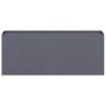 Stylish Anthracite Planter 200x40x80 cm - Durable Steel Design