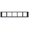 Stylish Anthracite Planter 200x40x80 cm - Durable Steel Design