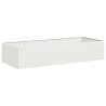 Stylish White Steel Planter | 200x80x40 cm for Gardens & Balconies