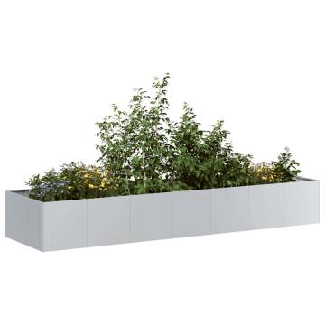 Galvanised Steel Planter 280x80x40 cm - Durable & Stylish