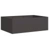 Planter Black 120x80x40 cm Steel - Stylish Outdoor Solution