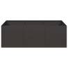 Planter Black 120x80x40 cm Steel - Stylish Outdoor Solution