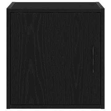 Garage Wall Cabinets 2 pcs - Black Engineered Wood Storage