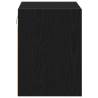 Garage Wall Cabinets 2 pcs - Black Engineered Wood Storage