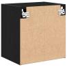 Garage Wall Cabinets 2 pcs - Black Engineered Wood Storage