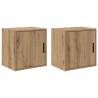  Garage Wall Cabinets 2 pcs Artisan Oak Engineered Wood Colour artisan oak Size 40 x 30 x 41 cm Quantity in Package 2 