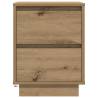 Stylish Bedside Cabinet with LED Lights - Artisan Oak