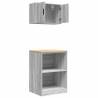 Garage Cabinets 2 pcs Grey Sonoma - Durable & Versatile Storage