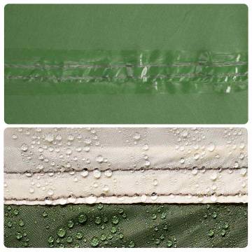 Camping Windbreak Green 344x120 cm Waterproof | HipoMarket UK