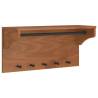 Wall-Mounted Coat Rack SANDNES | Solid Pine Wood | 87x30x42 cm