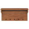 Wall-Mounted Coat Rack SANDNES | Solid Pine Wood | 87x30x42 cm