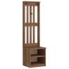 SANDENS Hall Tree - Stylish Solid Pinewood Storage Bench