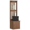  Hall Tree SANDENS 45x40x159.5 cm Solid Wood Pine Colour wallnut Size 45 x 40 x 159.5 cm 