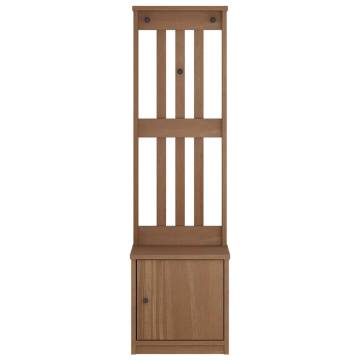 Hall Tree SANDENS - Solid Pine Wood - Stylish & Durable