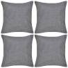 4 Anthracite Cushion Covers Linen-look 50 x 50 cm Colour anthracite Size 50 x 50 cm Quantity in Package 1 