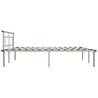 Grey Metal Bed Frame 180x200 cm Super King | Elegant Design