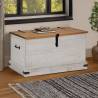  Storage Chest HALDEN White 91x48x47 cm Solid Wood Pine Colour white Quantity in Package 1 