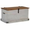 HALDEN White Storage Chest 91x48 cm - Solid Pine | HipoMarket