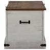 HALDEN White Storage Chest 91x48 cm - Solid Pine | HipoMarket