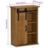 Hanging Cabinet HALDEN | 49x22.5x70 cm Pine - Stylish Storage