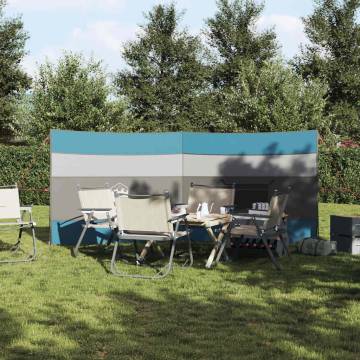 Camping Windbreak Blue 340x130 cm Waterproof - HipoMarket