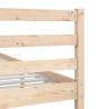 King Size Bed Frame 150x200 cm - Solid Wood Elegance