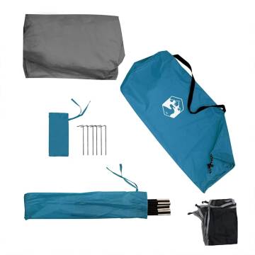 Camping Windbreak Blue 340x130 cm Waterproof - HipoMarket