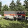 Camping Windbreak Grey & Orange 344x120 cm | Waterproof