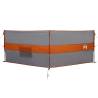 Camping Windbreak Grey & Orange 344x120 cm | Waterproof