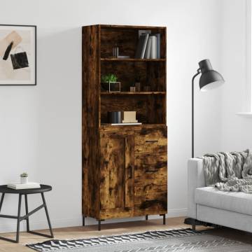 Highboard Smoked Oak - Stylish Storage Solution | Hipo Market